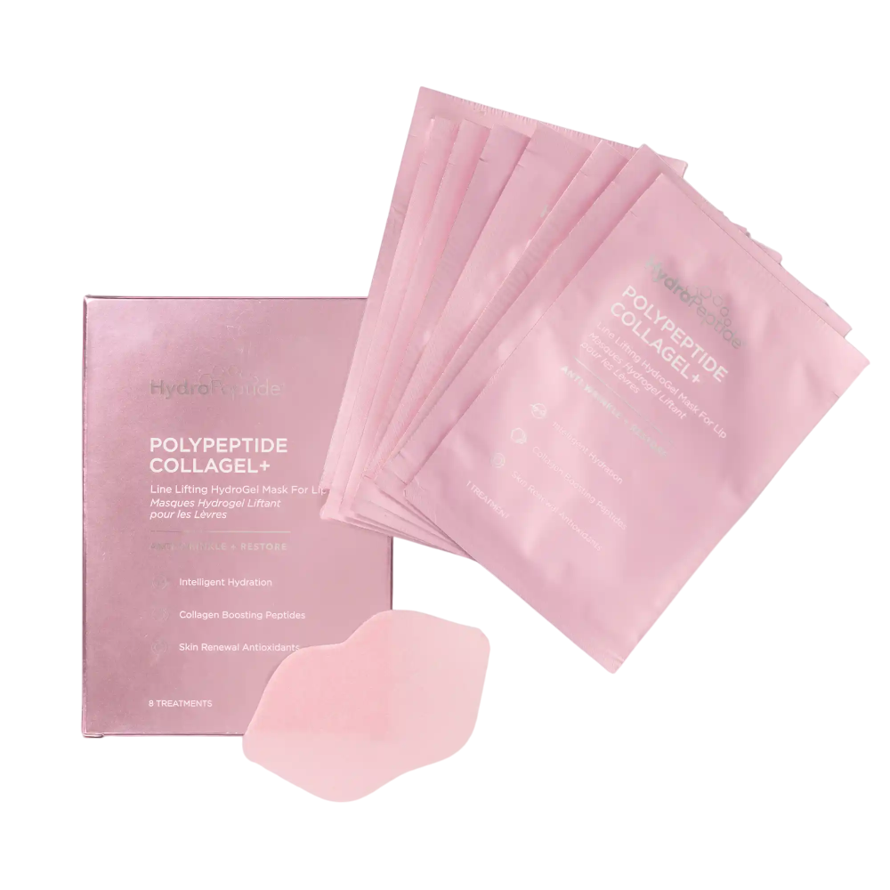 HYDROPEPTIDE PolyPeptide Collagel+ Lip Mask 8шт– Гідрогелева ліфтинг-маска для губ - фото №1
